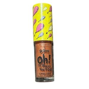 Dr. Seuss Colorful Lip Gloss with Yellow and Pink Cap